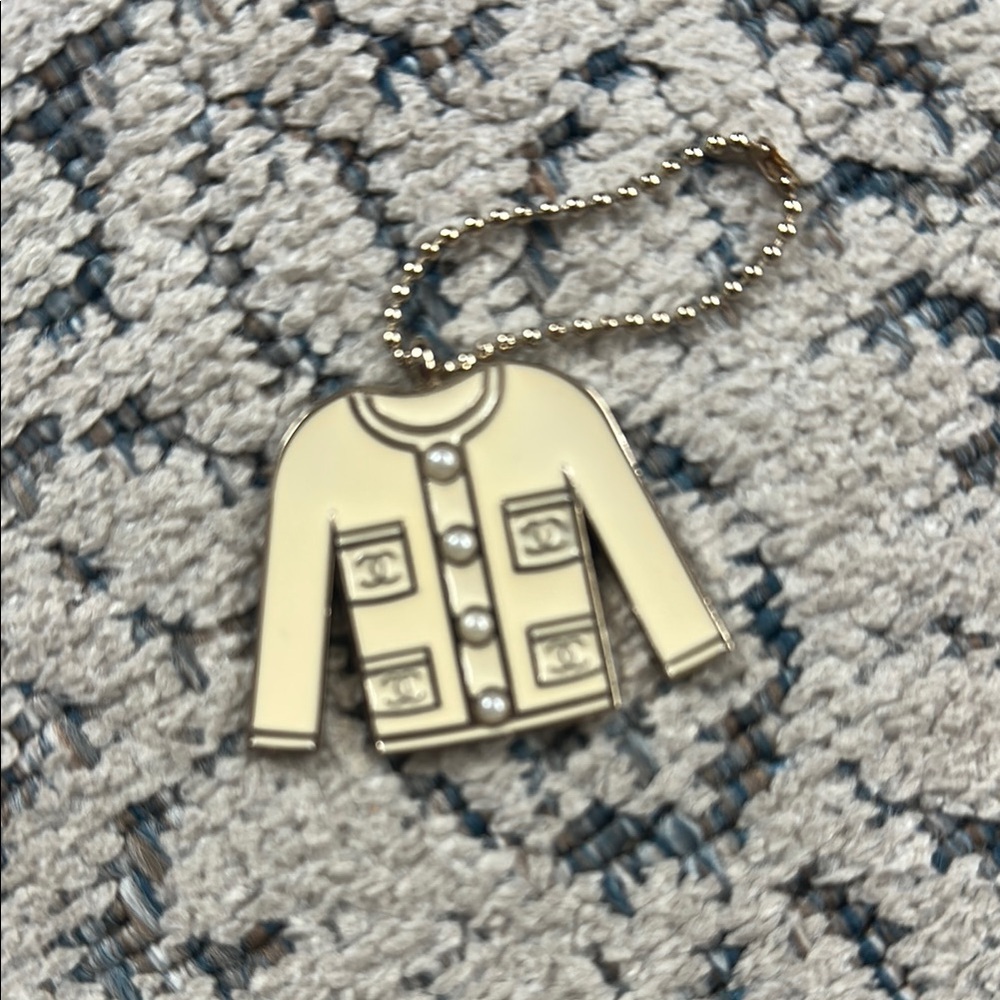 Chanel Cream Jacket Keychain